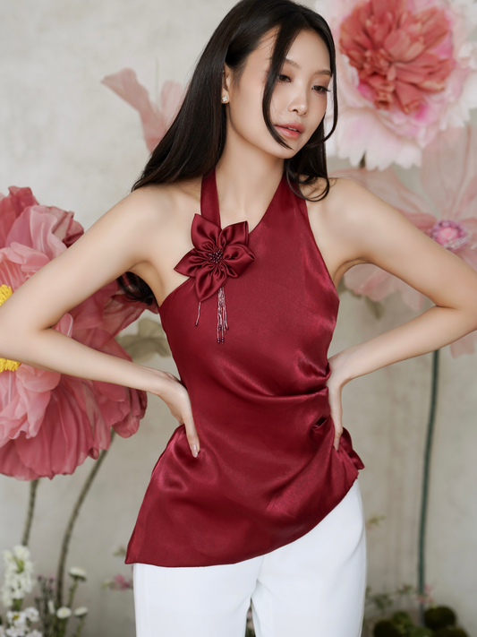 Iris Top (Maroon)