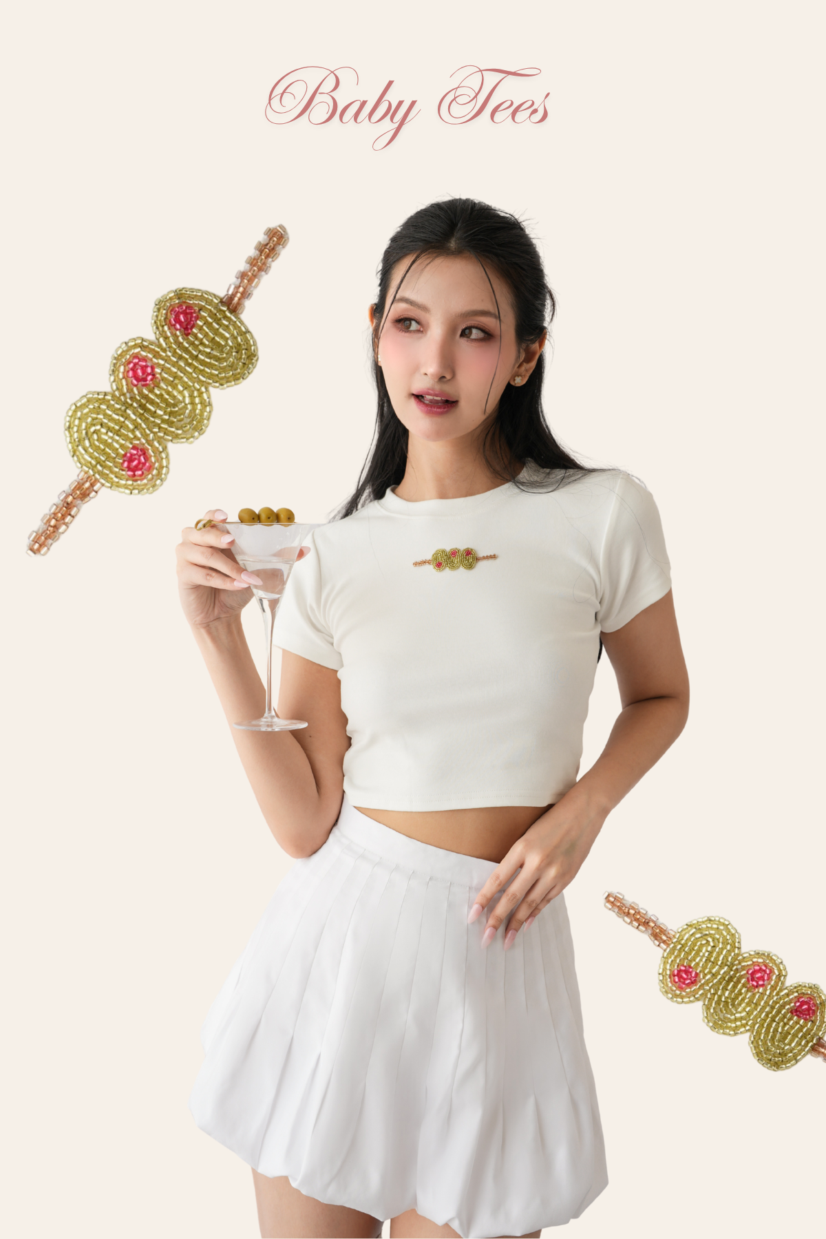 Olive Baby Tee