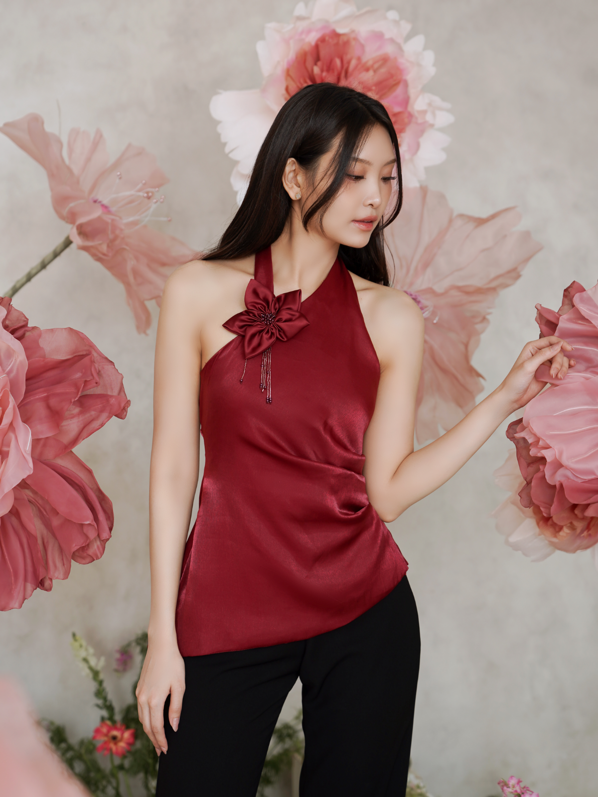 Iris Top (Maroon)